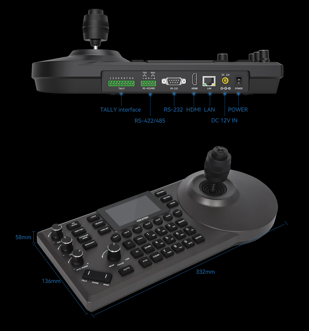 Multifunctional PTZ controller -HDKATOV( former Shenzhen KATO