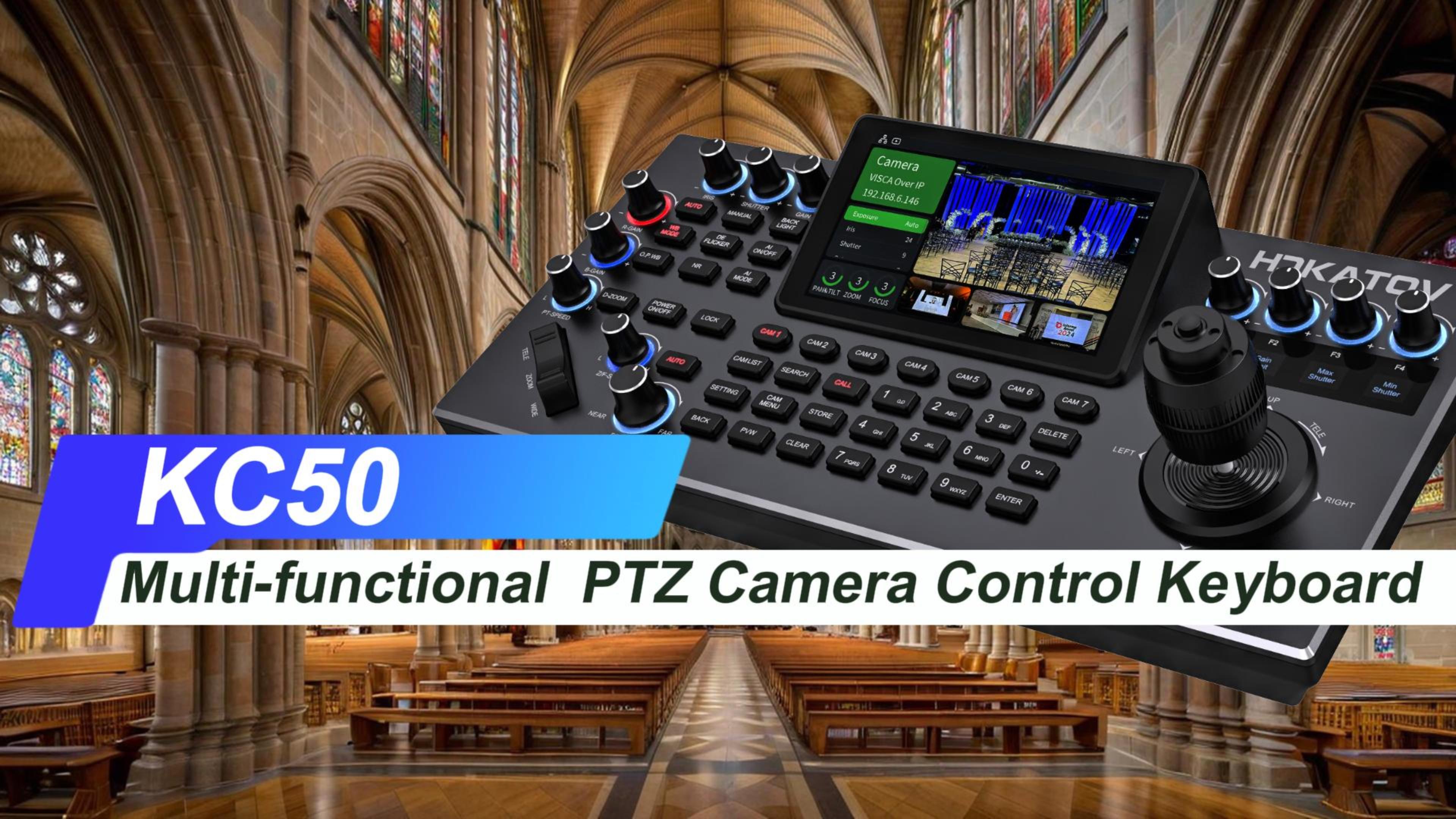 [HDKATOV]KC50 Multi-function PTZ camera controller