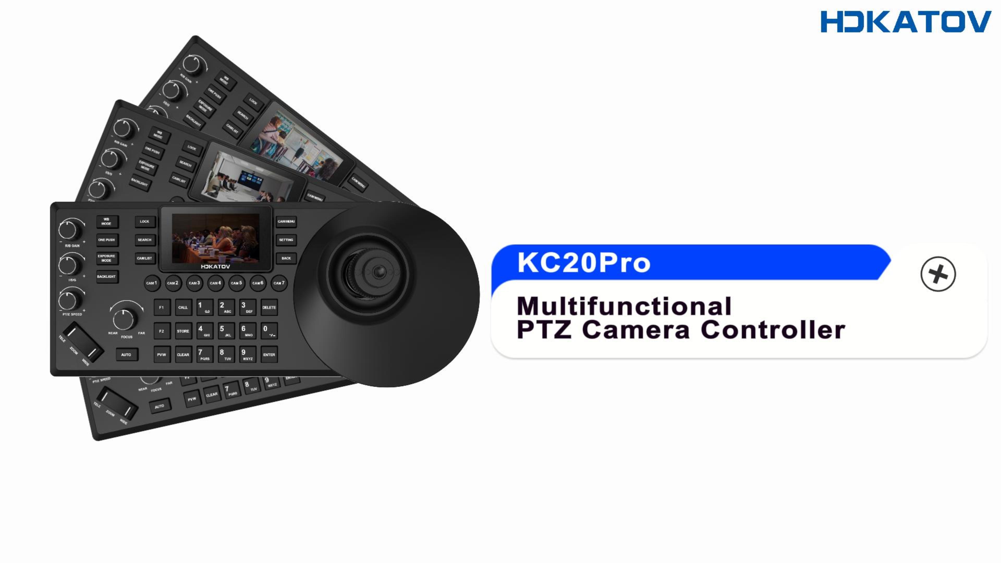 [KC20N] Pro NDI PTZ controller:Real-Time Preview for Precisi