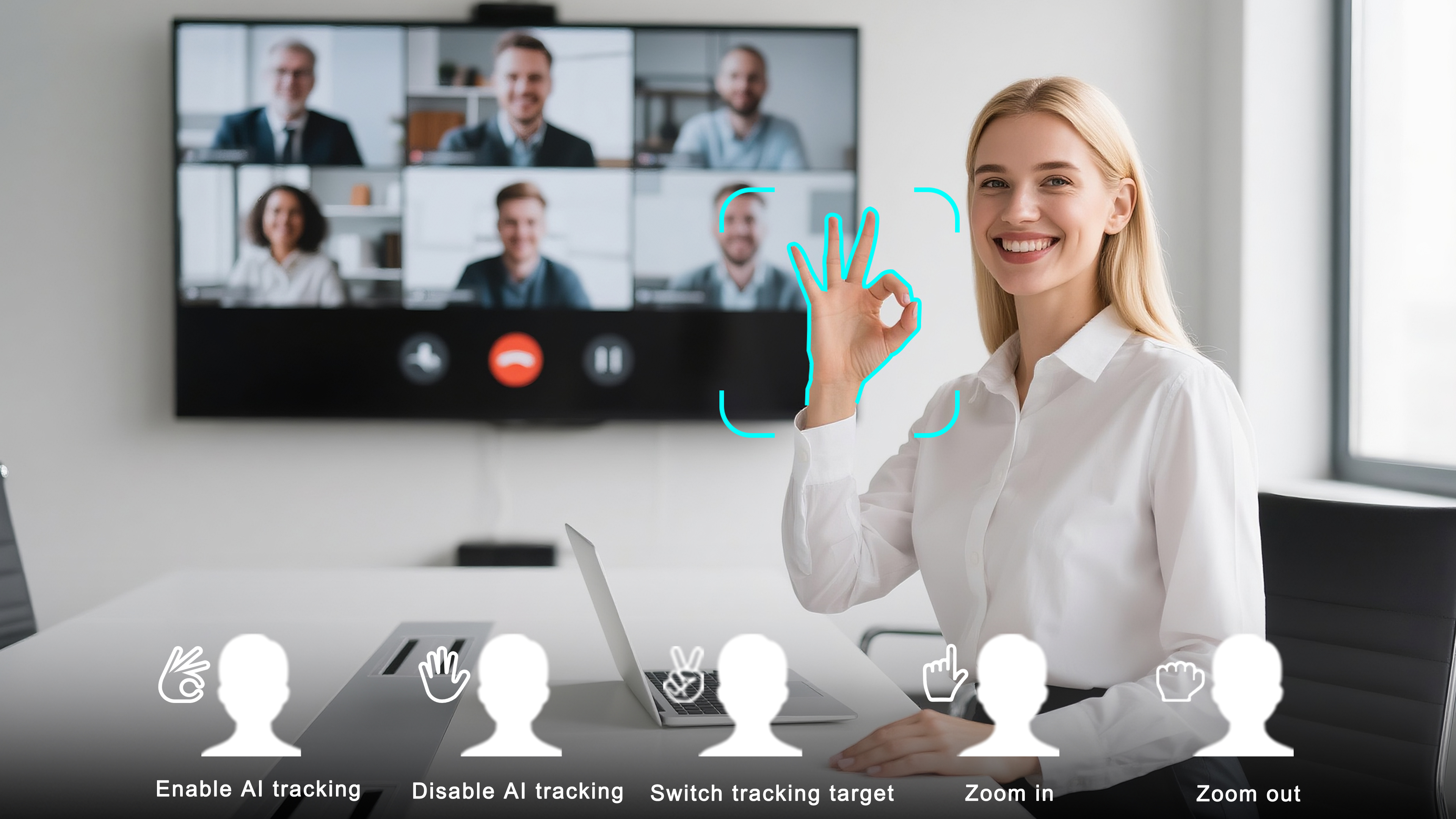 UH4500-20 Introduces Five Gesture Controls for Smarter AI PT