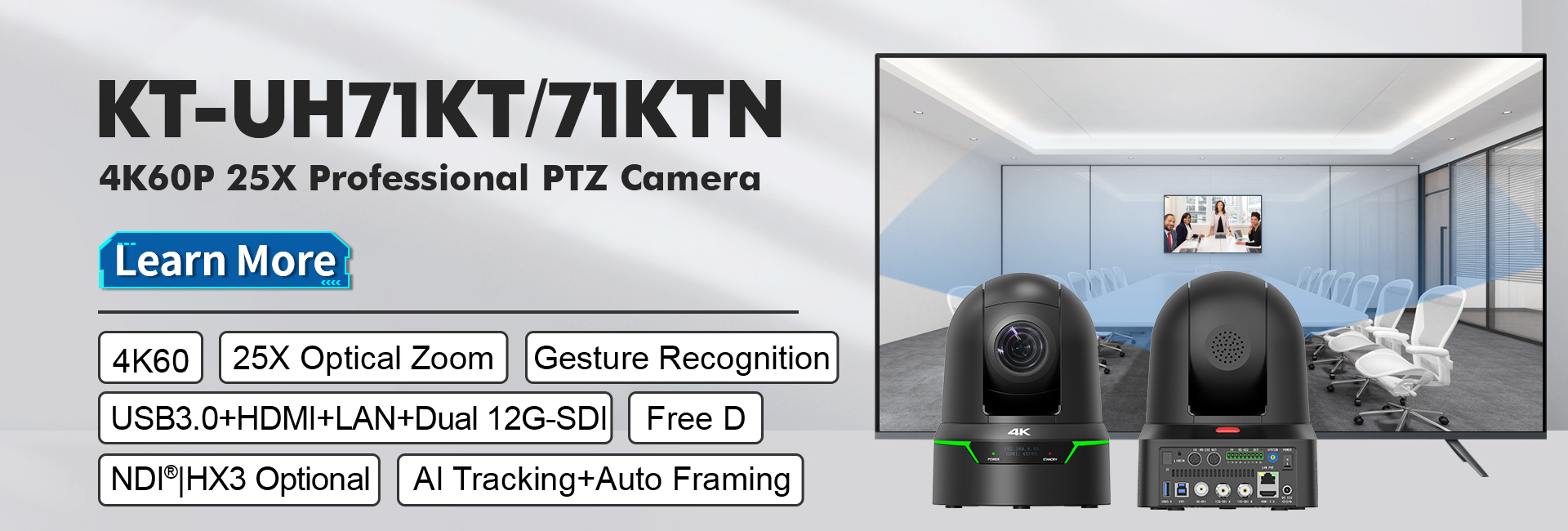 KATO☆PAN 25X 1/1.8-inch Broadcast Grade PTZ Camera-HDKATOV( former Shenzhen